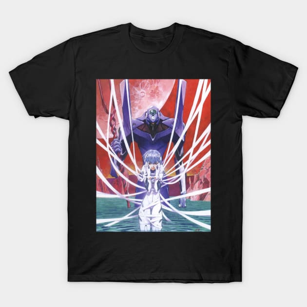 Neon Genesis Evangelion / Rei Ayanami T-Shirt by TheDressCodes